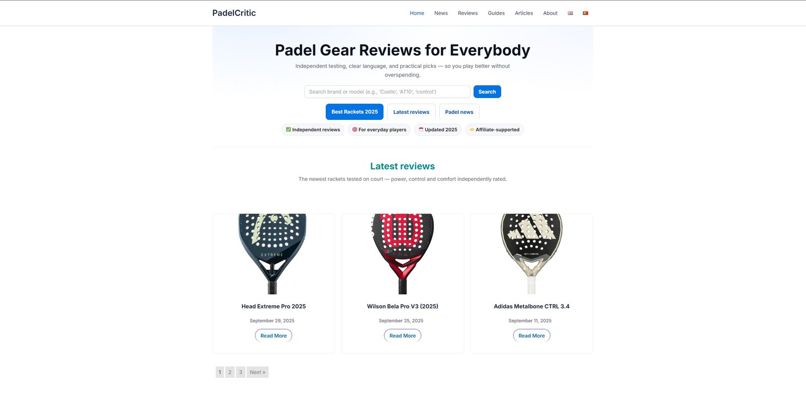 Conteúdos editoriais e reviews